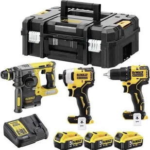 Zestaw 3 narzędzi XR 18V 5Ah Li-Ion bezszczotkowy DEWALT do wiercenia specjalnego - DCK377P3T - Zestawy elektronarzędzi - miniaturka - grafika 1