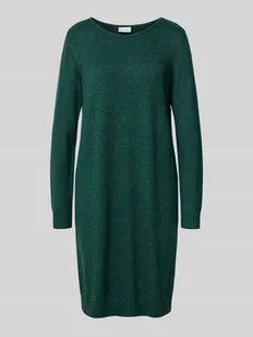 Sukienka o długości do kolan z okrągłym dekoltem model ‘RIL’ - Sukienki Sukienka o długości do kolan z okrągłym dekoltem model ‘RIL’ - Sukienki - miniaturka - grafika 1