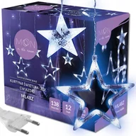 Oświetlenie świąteczne - Gwiazdki Sople Led Lampki Choinkowe Kurtyna - miniaturka - grafika 1