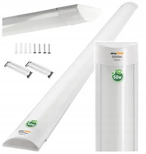 Lampa Led Panel Do Garażu Warsztatu 150cm 50W 5000lm Bardzo Mocne Światło - Lampy sufitowe - miniaturka - grafika 1