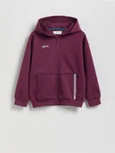 Bluzy dla chłopców - Reserved - Bluza oversize z kapturem - fioletowy - miniaturka - grafika 1