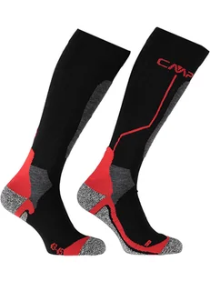 CMP Skarpety narciarskie w kolorze czarno-szaro-czerwonym - Skarpetki męskie - miniaturka - grafika 1