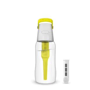 Butelka filtrująca Dafi SOLID 0,5 l cytrynowa z 2 filtrami węglowymi - Butelki filtrujące - miniaturka - grafika 1