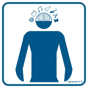 RE015 PSYCHIATRIA, FN - FOLIA SAMOPRZYLEPNA; (300X300MM) - Systemy ekspozycyjne i znaki informacyjne - miniaturka - grafika 1