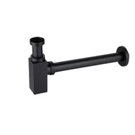 Syfony - Balneo Syfon umywalkowy mosiężny kwadratowy czarny - miniaturka - grafika 1