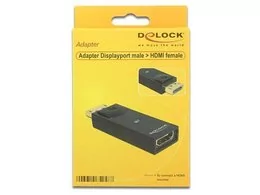 Delock Adapter DisplayPort - HDMI F - Złącza, przejściówki, adaptery - miniaturka - grafika 4