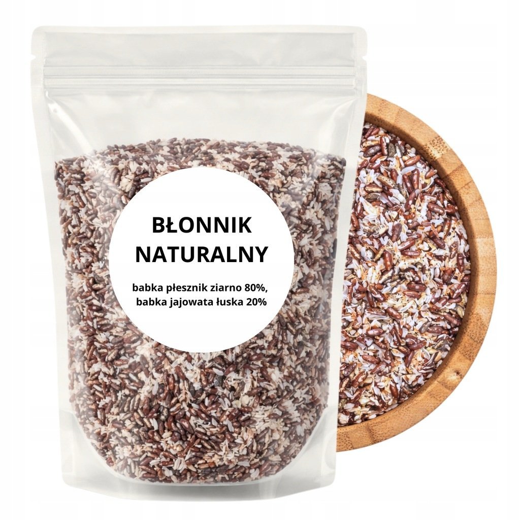 BŁONNIK NATURALNY 500g Witalny Babka płesznik + Babka jajowata Spikoria