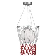 Lampy sufitowe - Wisząca lampa młodzieżowa K-MD5059-1B koszykówka ball - miniaturka - grafika 1