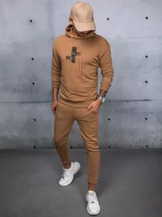 Dres męski kamelowy Dstreet AX0676 - Dresy męskie - miniaturka - grafika 1