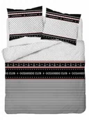 Pościel - Detexpol Pościel satynowa 160x200 biała czarna marynarska 4920 B Home Satin 81 - miniaturka - grafika 1