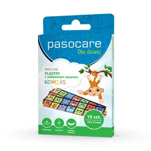 Paso Plastry pasocare kids line x 10 szt - Apteczki i materiały opatrunkowe - miniaturka - grafika 1