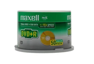 Maxell płyta DVD+R 4,7 16x 50 275640.40 - Nośniki danych - miniaturka - grafika 1