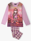 Piżamy dla dziewczynek - SANTORO London Piżama "Santoro Gorjuss" w kolorze fioletowo-białym - miniaturka - grafika 1