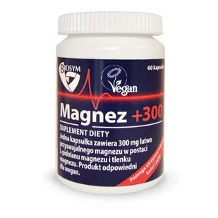 MEDI-FLOWERY Magnez Chelatowany+300 300mg, 60kaps. BIOSYM (MEDI-FLOWERY) 21MEDMAGCH - Witaminy i minerały - miniaturka - grafika 1