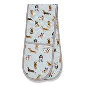 Fartuchy i rękawice kuchenne - Podwójna bawełniana łapka Cooksmart ® Curious Dogs - miniaturka - grafika 1