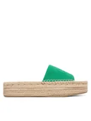 Espadryle damskie - Calvin Klein Espadryle Ebeth HW0HW02894 Zielony - miniaturka - grafika 1
