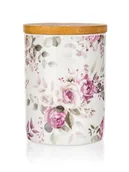 Pojemniki kuchenne - Pojemnik Ceramiczny Z Pokrywką Rose Róże Elegancki 13X10 Cm - miniaturka - grafika 1