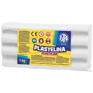 Masy plastyczne - Astra Plastelina 1kg biała - miniaturka - grafika 1