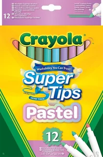 Crayola, Flamastry pastelowe, 12 szt - Kredki, ołówki, pastele i pisaki - miniaturka - grafika 1