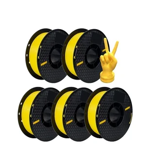 filament do drukarek 3D, tworzywo PETG 5KG, kolor czarno-biały, żółty - Filamenty i akcesoria do drukarek 3D - miniaturka - grafika 1