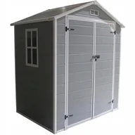 Altany ogrodowe - DOMEK OGRODOWY NARZĘDZIOWY PVC 181x135x210CM - miniaturka - grafika 1