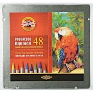 Kredki, ołówki, pastele i pisaki - KOH-I-NOOR Kredki Progresso Aquarell 48 kolorów - Koh-I-Noor - miniaturka - grafika 1