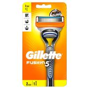Maszynki do golenia i wkłady - Gillette Fusion M) maszynka do golenia + 2 wkłady - miniaturka - grafika 1