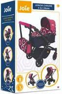 Wózki dla lalek - Joie Junior Chrome 3w1 Pram Wózek dla lalek z torbą - miniaturka - grafika 1