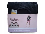 Piżamy damskie - Pusheen Piżama damska czarno/różowa XL - miniaturka - grafika 1