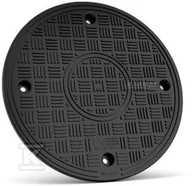 Akcesoria hydrauliczne - Pokrywa polipropylenowa teleskopowa klasa A15 (1,5t) DN 400mm, szczelna z kielichem, na rurę gładką, do kanalizacji sanitarnej - miniaturka - grafika 1
