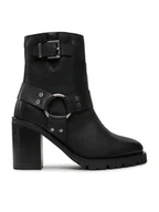 Botki damskie - Bronx Botki New-Visor 34332-B Czarny - miniaturka - grafika 1