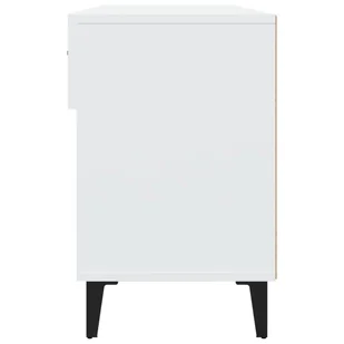 Lumarko Szafka na buty, biała, 102x35x55 cm, materiał drewnopochodny - Szafki na buty - miniaturka - grafika 9