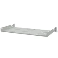 Akcesoria do szaf serwerowych - Półka do szafy 19" z otworami, 250 mm, 1U, szara, seria B - miniaturka - grafika 1