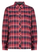 Koszulki sportowe damskie - CMP Koszula funkcyjna w kolorze czerwonym ze wzorem - miniaturka - grafika 1