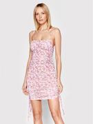 Sukienki - Chiara Ferragni Sukienka letnia 72CBO910 Różowy Slim Fit - miniaturka - grafika 1