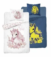 Pościel dla dzieci - Pościel bawełniana świecąca w ciemności 140x200 jednorożec - miniaturka - grafika 1