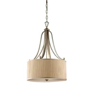 Lampy sufitowe - Elstead Lighting Abbey Pendant Light FE/ABBEY/P Elstead lampa wisząca abażurowa stylowa FE/ABBEY/P) - miniaturka - grafika 1