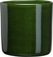 Donice - Osłonka na doniczkę Romeo 19 cm zielona szkliwiona - miniaturka - grafika 1