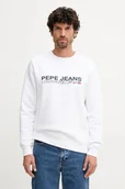 Bluzy męskie - Pepe Jeans bluza męska kolor biały z nadrukiem PM5800029 - miniaturka - grafika 1
