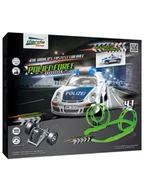 Pociągi dla dzieci - SiMM SPIELWAREN Zestaw wyścigowy "Police Force" - 5+ - miniaturka - grafika 1