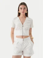 Bluzki damskie - Patrizia Pepe Bluzka 2C1672/A9B9-W103 Biały Regular Fit - miniaturka - grafika 1