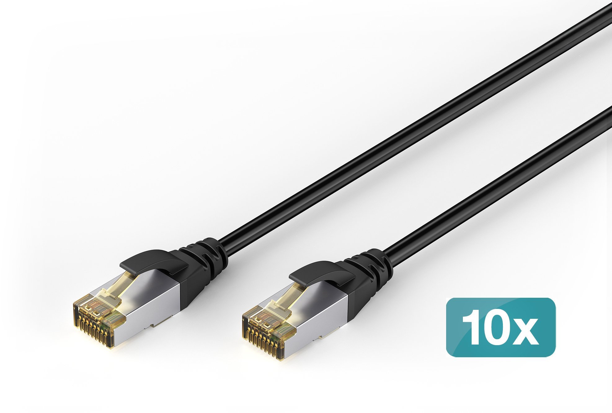 Digitus CAT 6A S-FTP Outdoor 10X1M BLK DK-1644-A-010-OD-10