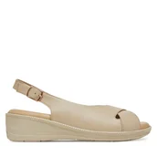 Sandały damskie - Sandały Go Soft WI23-ESTER-01 Beżowy - miniaturka - grafika 1