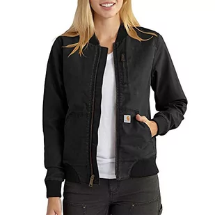 Carhartt Damska kurtka p?ócienna Rugged Flex Relaxed Fit, Czarny, S - Kurtki damskie - miniaturka - grafika 1