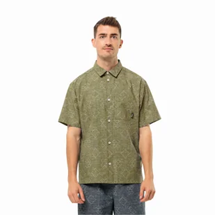 Męska koszula Jack Wolfskin KARANA SHIRT M bay leaf - S - Koszule męskie - miniaturka - grafika 1