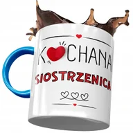 Kubki - Kubek Błękitny Dla Siostrzenicy Urodziny Prezent z Nadrukiem ze Zdjęciem + Opakowanie na prezent (wzór 04) - miniaturka - grafika 1