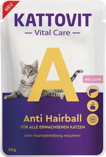 Kattovit Vital Care Anti Hairball  85g - Mokra karma dla kotów - miniaturka - grafika 1