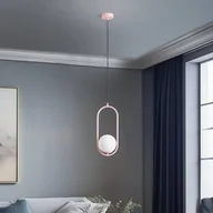 Lampy sufitowe - Jupiter Lampa wisząca Samba, 1-punktowa, różowo-biała - miniaturka - grafika 1