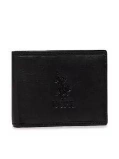 Portfele - U.S. POLO ASSN. Duży Portfel Męski Horiz. Wallet WIUUY2259MHA000 Czarny - grafika 1