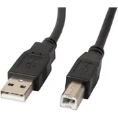 Kable USB - LANBERG Kabel USB 2.0 Lanberg AM-BM Ferryt 1m czarny CA-USBA-11CC-0010-BK - miniaturka - grafika 1